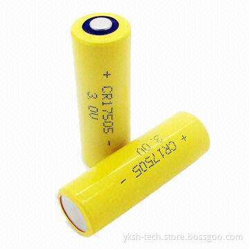 Li-MnO2 Battery with 3.0V, 2,500mAh Capacity, Used for Water-meter, Electrical and Gas Meters